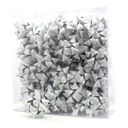 Caja con Lazos Star - Plata con Organza - Twinstars