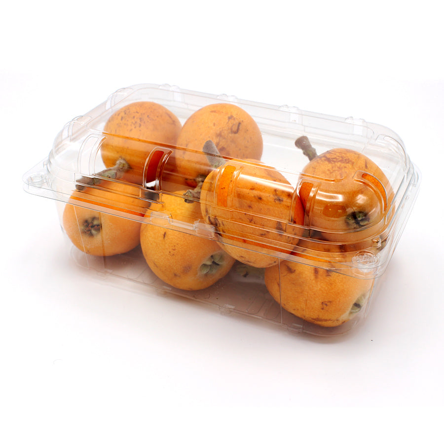 Caixas em PET para Fruta com Tampa Basculante - Transparente
