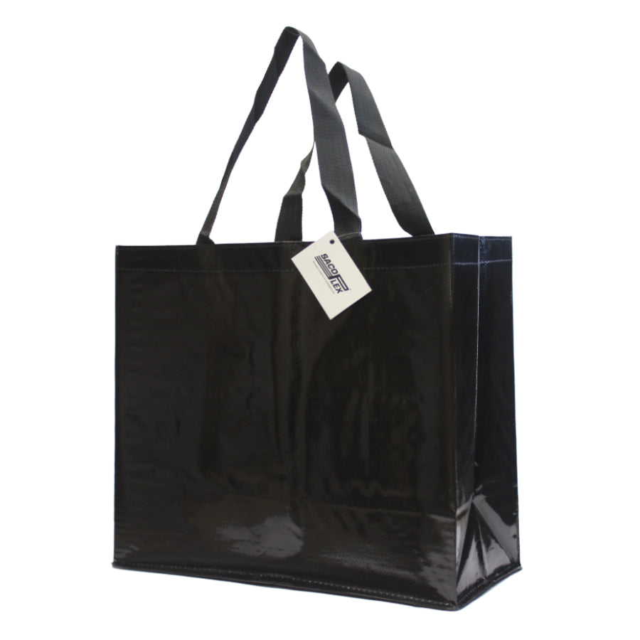 Sacos Polipropileno (PP) Woven Laminado - Plastificado Brilho - Preto