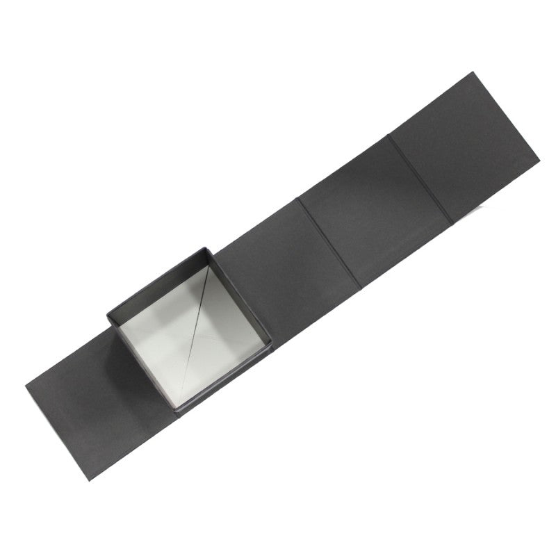 Caja Premium Tarjeta 1200g con Imán y Adhesivo - Plastificado Mate - Negro