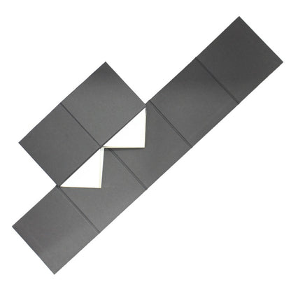 Caja Premium Tarjeta 1200g con Imán y Adhesivo - Plastificado Mate - Negro