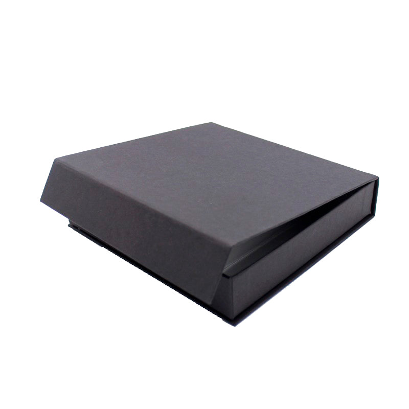 Caja Premium Tarjeta 1200g con Imán y Separadores para 4 Chocolates - Negro