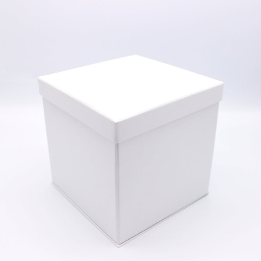 Caja Premium Tarjeta 1200g con Tapa y Base - Plastificado Mate - Blanco