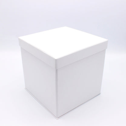 Caja Premium Tarjeta 1200g con Tapa y Base - Plastificado Mate - Blanco