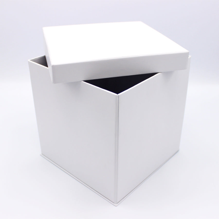 Caja Premium Tarjeta 1200g con Tapa y Base - Plastificado Mate - Blanco