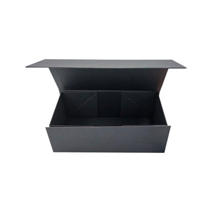 Caixa Premium Cartão 1200g com Iman e Adesivo - Preto Kraft