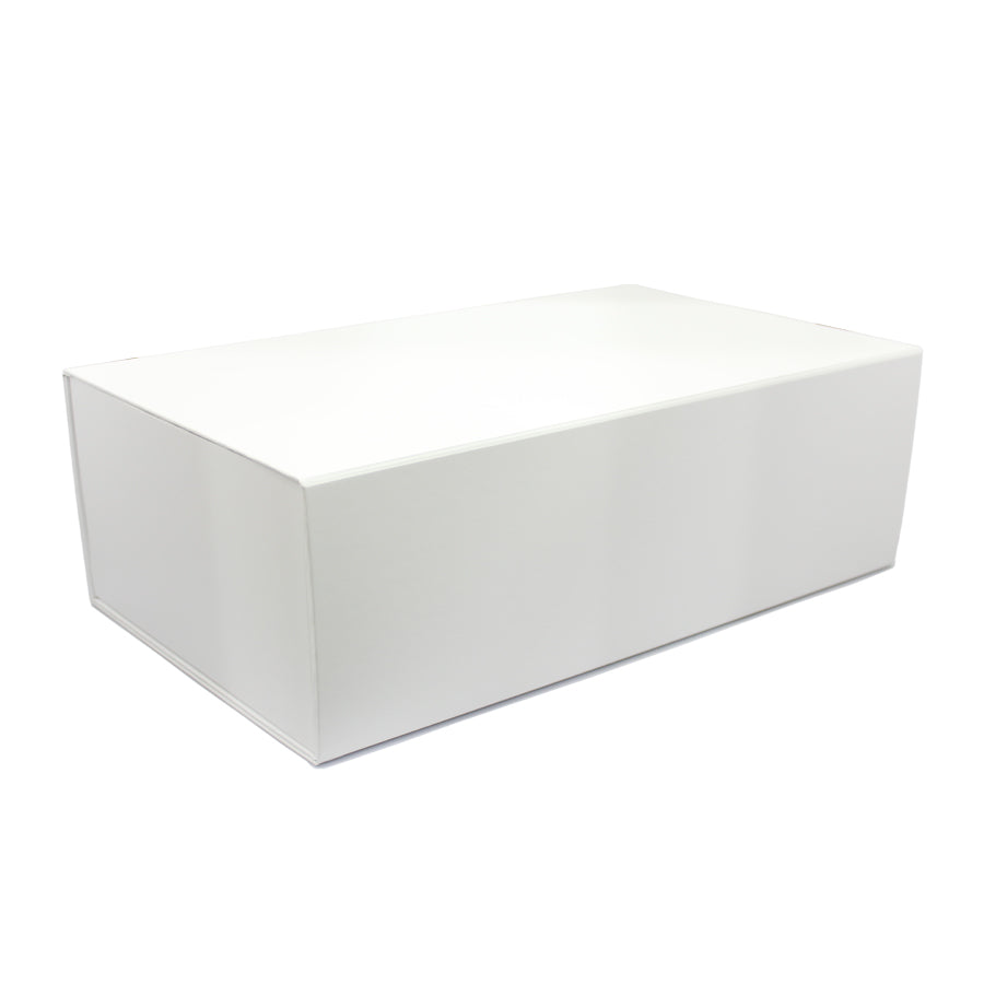 Premium Box Card 1200g with Magnet and Sticker - Matte Laminated - White