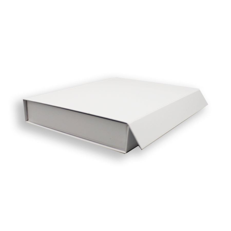Premium Box Card 1200g with Magnet and Sticker - Matte Laminated - White