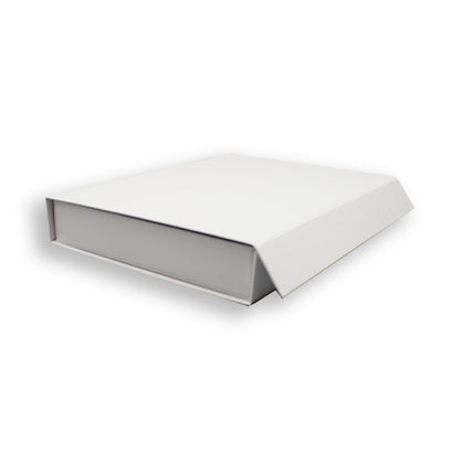Premium Box Card 1200g with Magnet and Sticker - Matte Laminated - White
