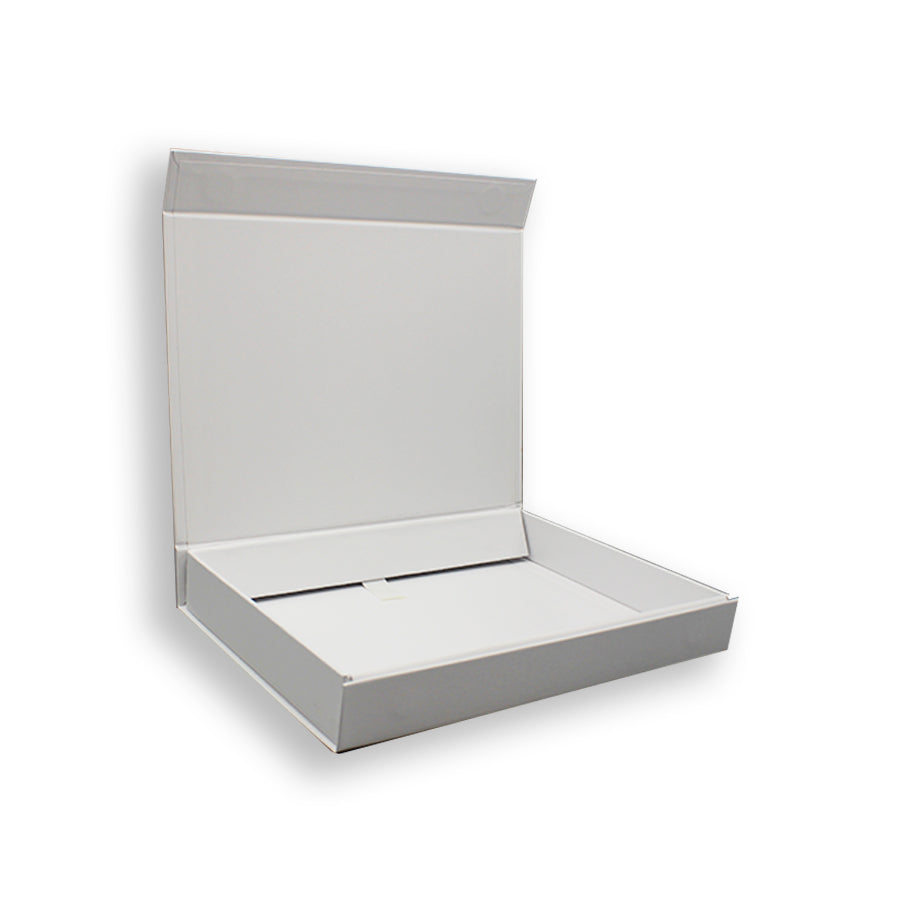 Premium Box Card 1200g with Magnet and Sticker - Matte Laminated - White