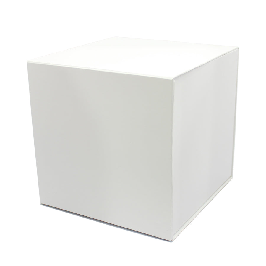 Premium Box Card 1200g with Magnet and Sticker - Matte Laminated - White