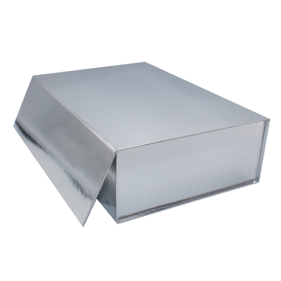 Premium Cardboard Box 1200g with Magnet and Adhesive - Silver
