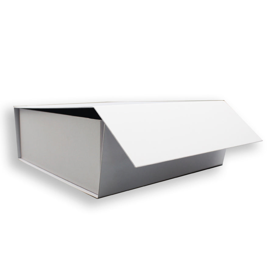 Premium Cardboard Box 1200g with Magnet and Adhesive - White