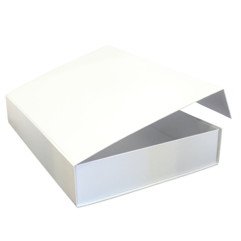 Premium Box Card 1200g with Magnet and Sticker - Matte Laminated - White