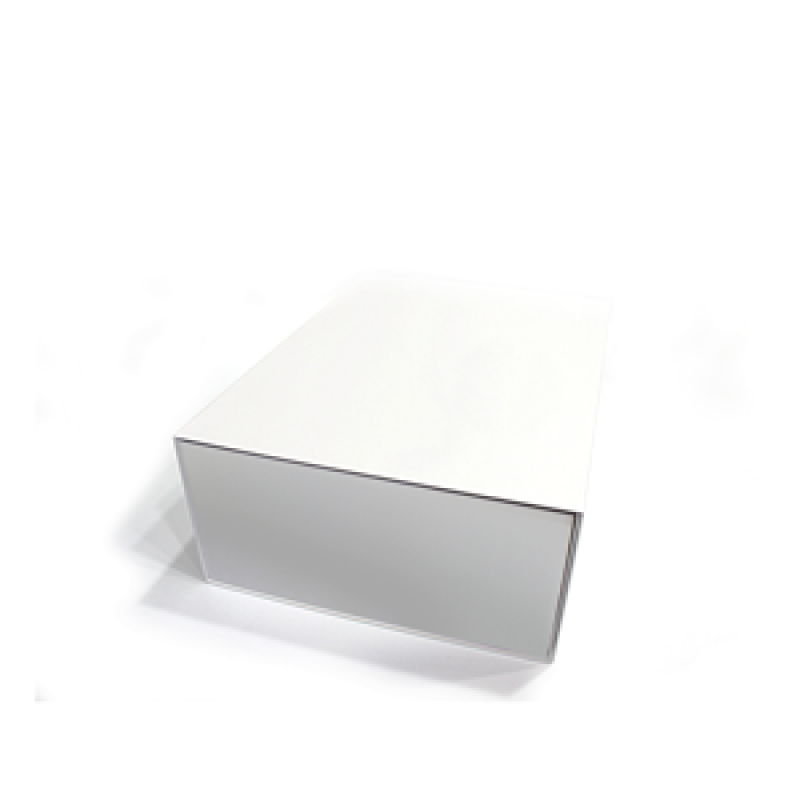 Premium Box Card 1200g with Magnet and Sticker - Matte Laminated - White
