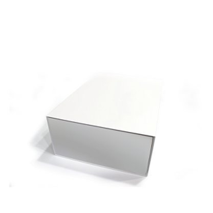 Premium Box Card 1200g with Magnet and Sticker - Matte Laminated - White