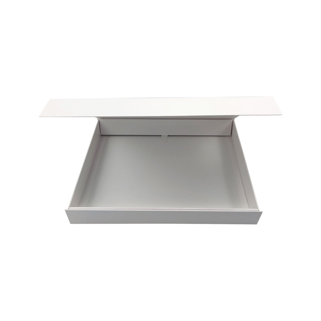Premium Box Card 1200g with Magnet and Sticker - Matte Laminated - White