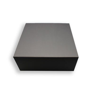 Caja Premium Tarjeta 1200g con Imán y Adhesivo - Plastificado Mate - Negro