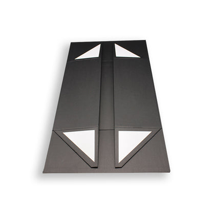 Caja Premium Tarjeta 1200g con Imán y Adhesivo - Plastificado Mate - Negro