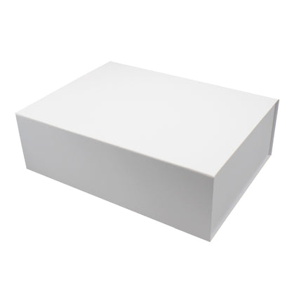 Premium Cardboard Box 1200g with Magnet and Adhesive - White