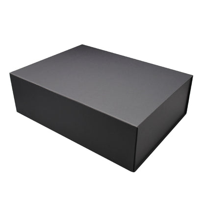 Caixa Premium Cartão 1200g com Iman e Adesivo - Preto Kraft