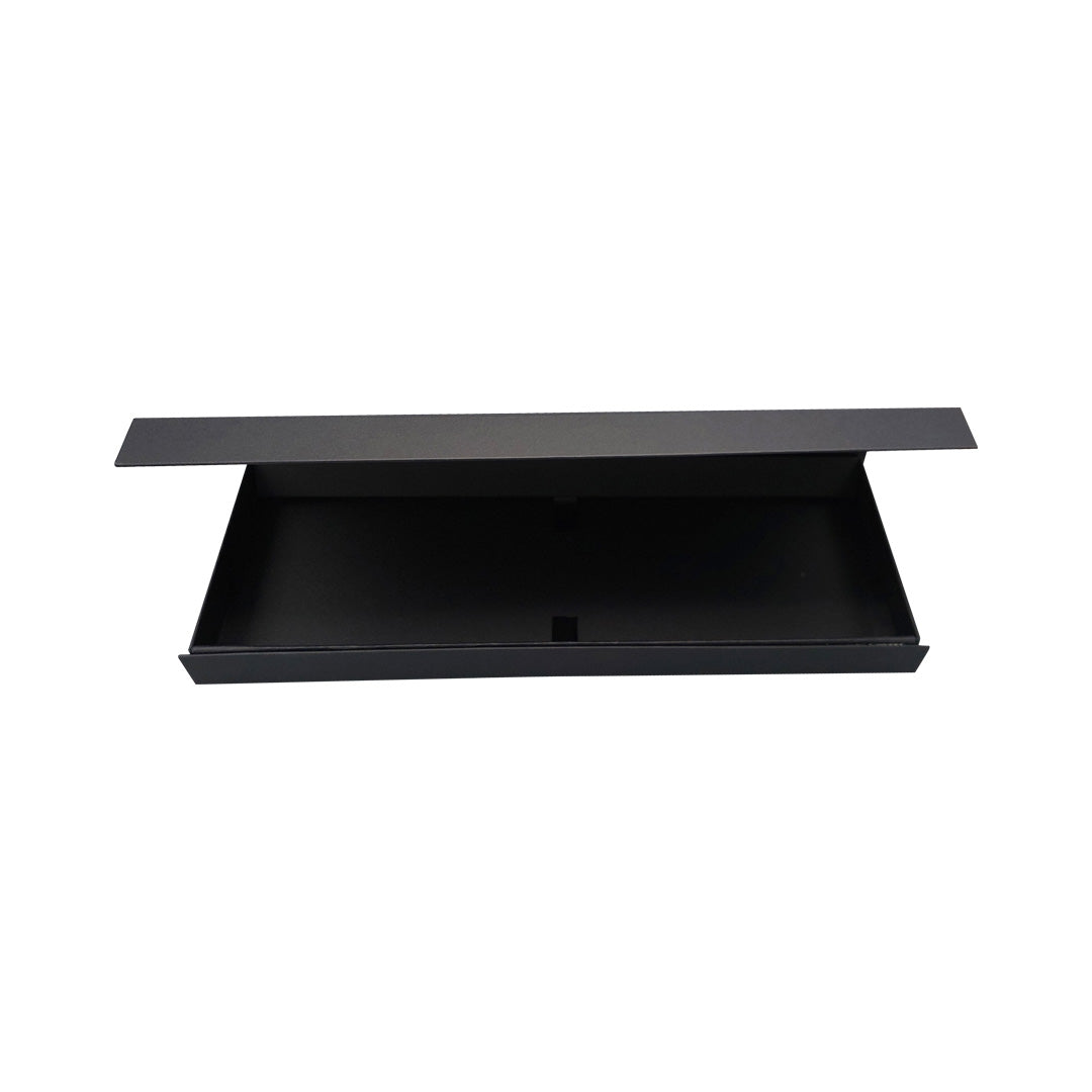 Caja Premium Tarjeta 1200g con Imán y Adhesivo - Plastificado Mate - Negro
