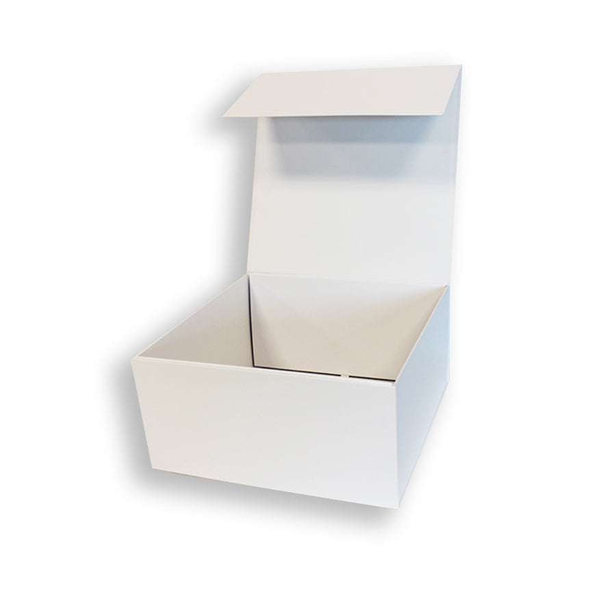 Premium Box Card 1200g with Magnet and Sticker - Matte Laminated - White