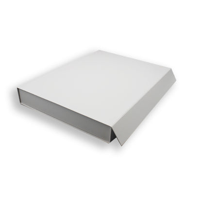 Premium Box Card 1200g with Magnet and Sticker - Matte Laminated - White