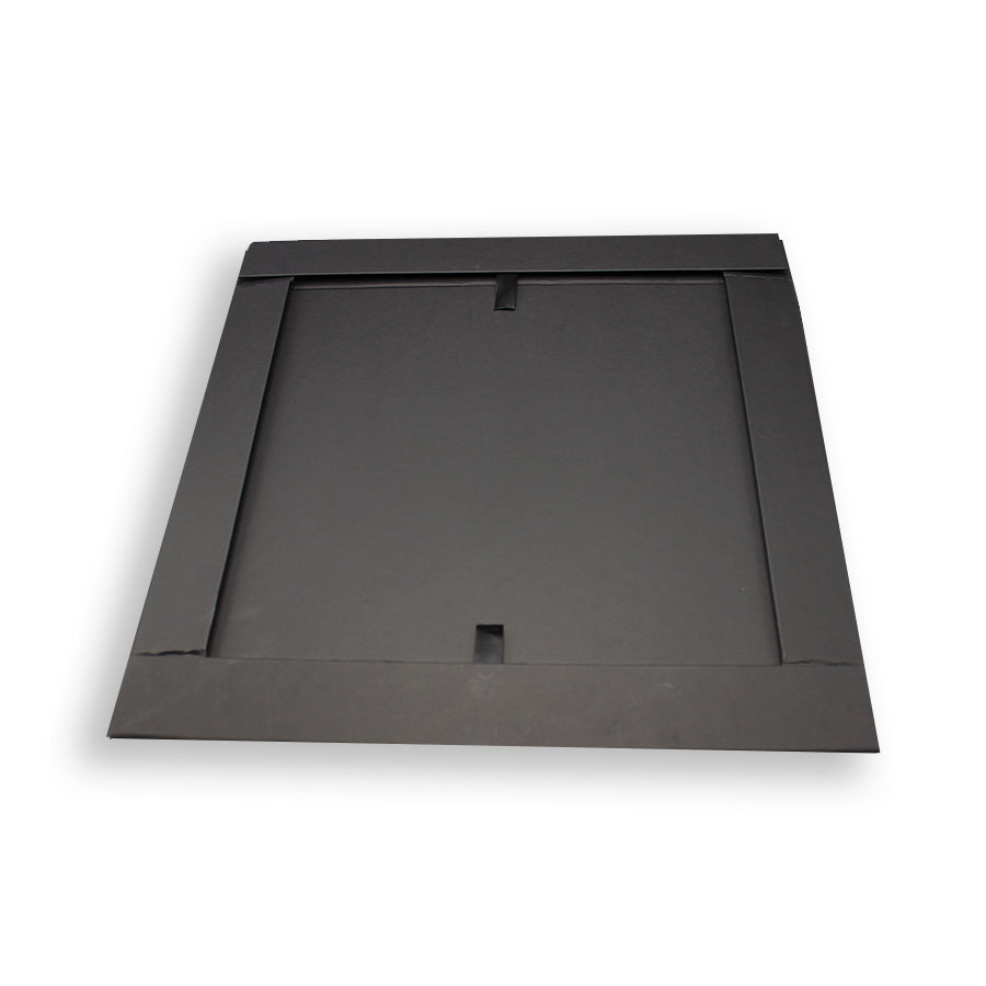 Caja Premium Tarjeta 1200g con Imán y Adhesivo - Plastificado Mate - Negro