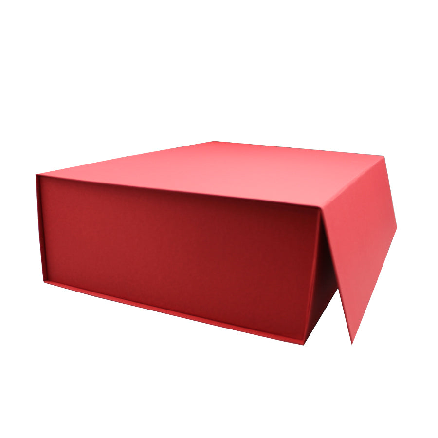 Caixa Premium Cartão 1200g com Iman e Adesivo - Vermelho Kraft
