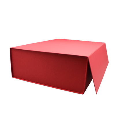 Caixa Premium Cartão 1200g com Iman e Adesivo - Vermelho Kraft