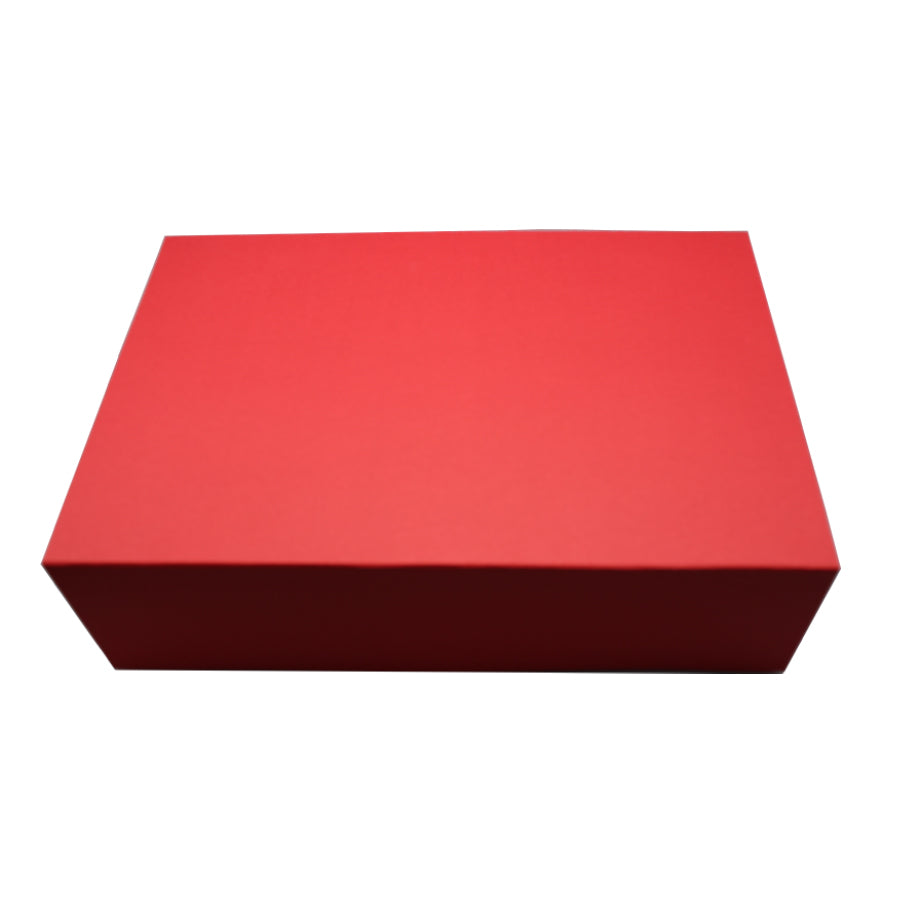 Caixa Premium Cartão 1200g com Iman e Adesivo - Vermelho Kraft