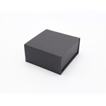 Caja Premium Tarjeta 1200g con Imán y Separadores para 4 Chocolates - Negro