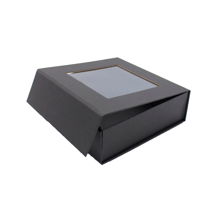 Caixa Premium Cartão 1200g com Janela e Iman - Preto