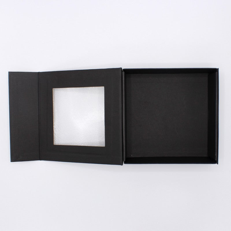 Premium Cardboard Box 1200gsm with Window and Magnet - Black