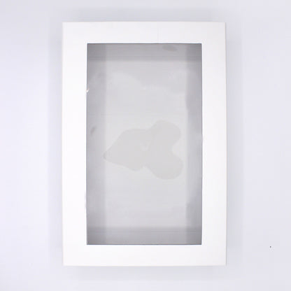 Premium Cardboard Box 1200g with Window and Magnet - Matt Laminated - White