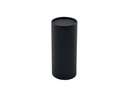 Caja redonda premium con tapa - Negro