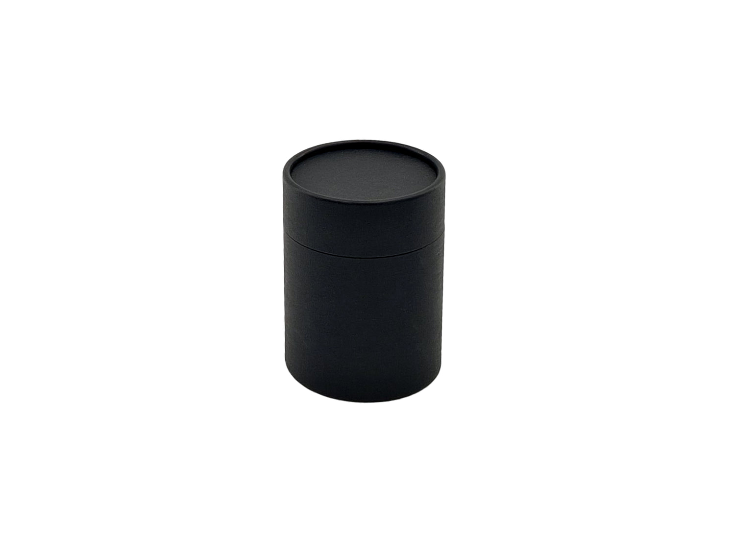 Caja redonda premium con tapa - Negro