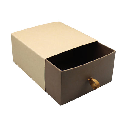 Caja Rígida con Funda y Cinta - Kraft y Marrón