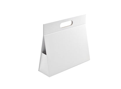 Caixa Mala Premium Triangular com Pega e Íman - Plastificado Mate - Branco