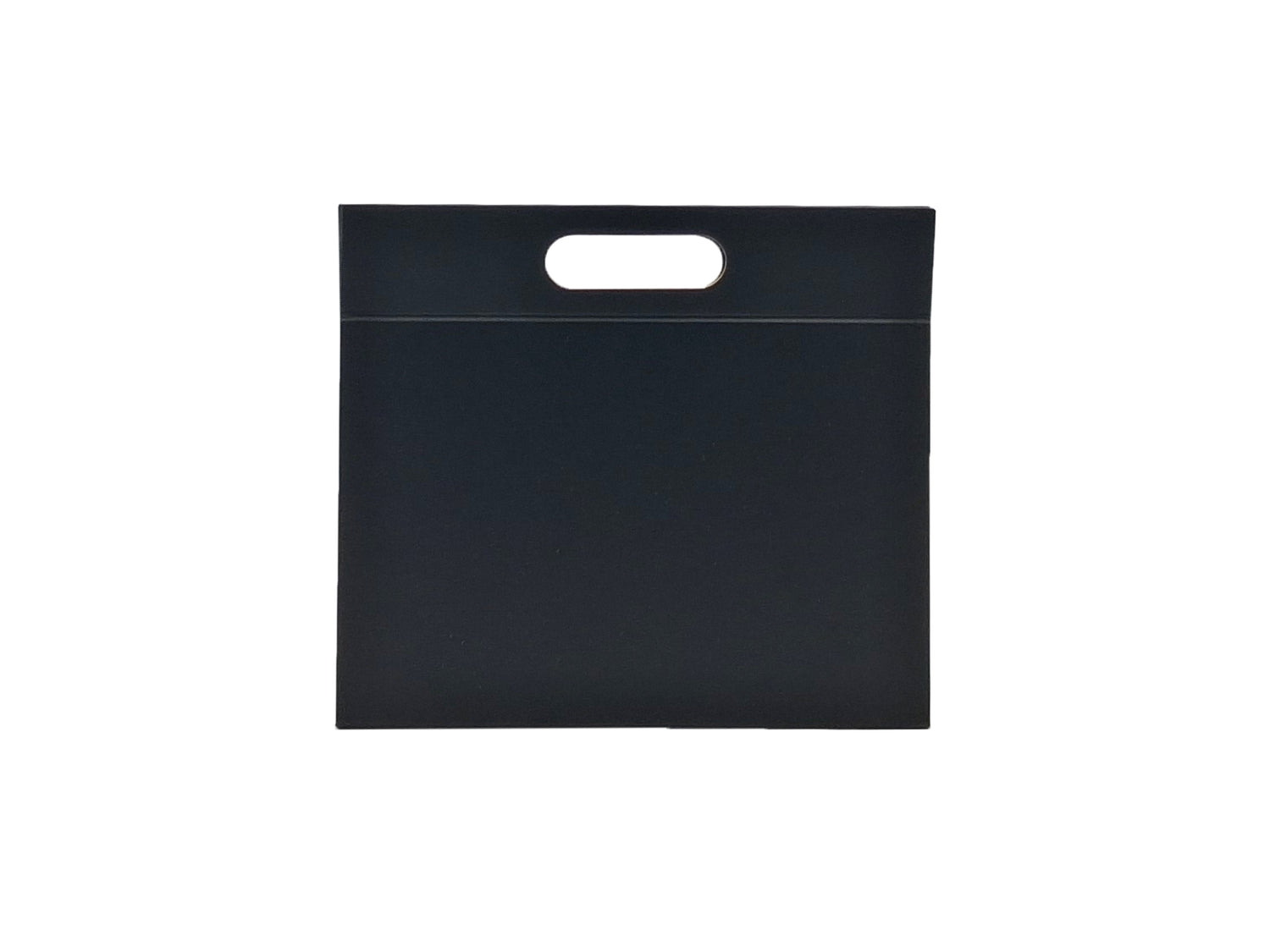 Premium Triangular Box with Handle and Magnet - Matte Laminated - Black