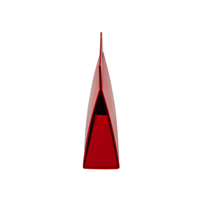 Caja Maleta Premium Triangular con Asa e Imán - Plastificado Mate - Rojo