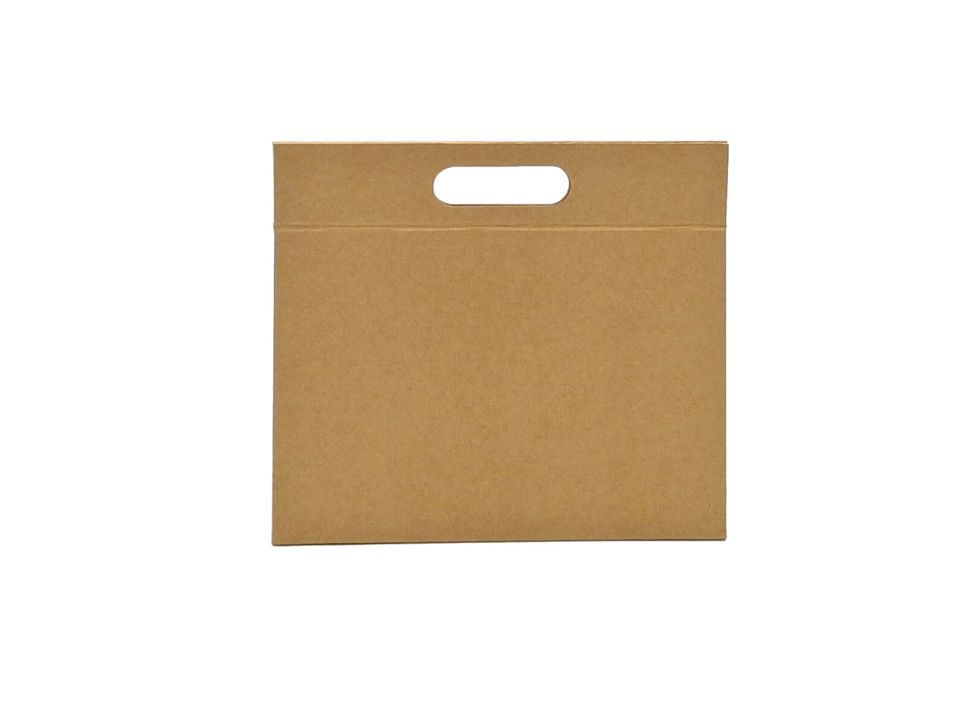 Caixa Mala Premium Triangular com Pega e Íman - Plastificado Mate - Kraft