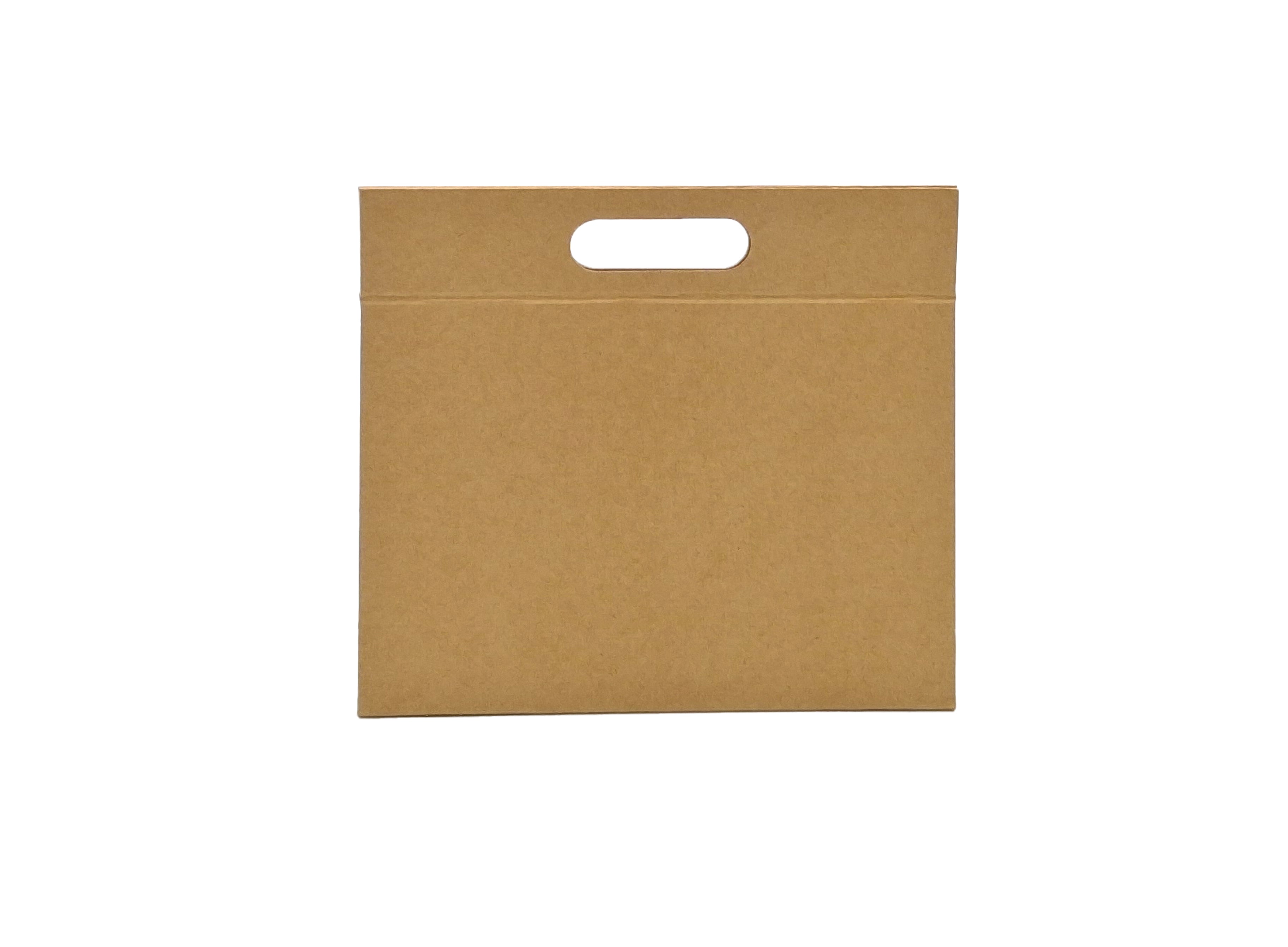 Caja Regalo Premium Triangular con Asa e Imán - Plastificado Mate - Kraft