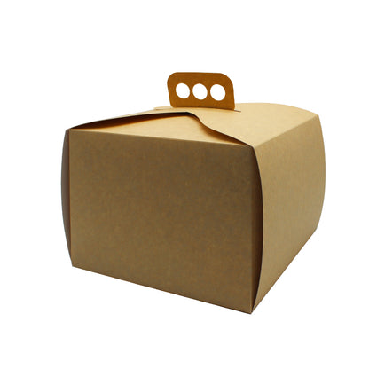 Pastry Boxes with Laminated Interior and Handle - Kraft