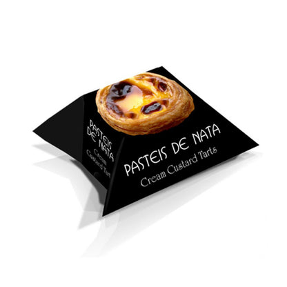 Folding Cardboard Boxes for Portuguese Custard Tarts - Multicolour