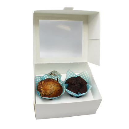 Bases em Cartolina 250g para 2 Queques - Branco