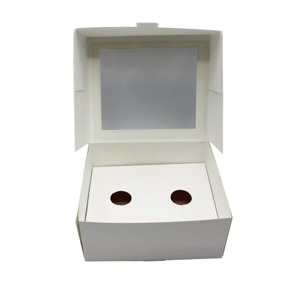 Bases em Cartolina 250g para 2 Queques - Branco