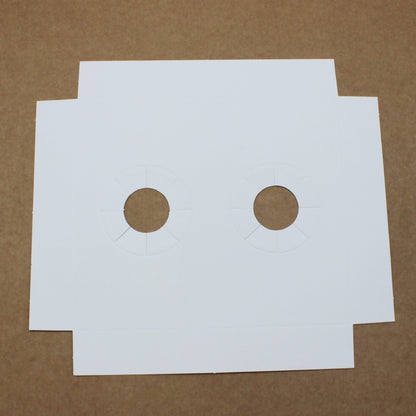 Bases em Cartolina 250g para 2 Queques - Branco