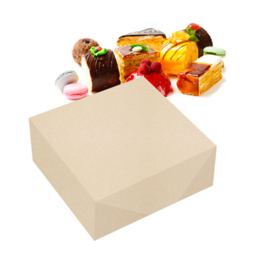 Recycled Cardboard Cake Boxes - Beige